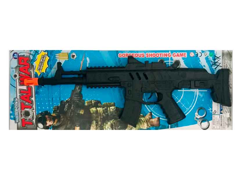 HY-1-AMETRALLADORA 30CM NEGRA BL.