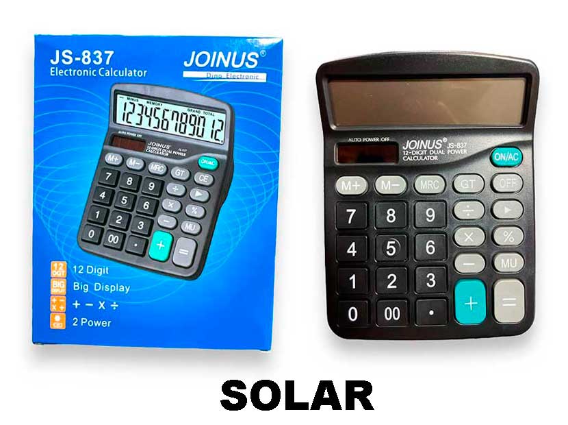 JS-837-CALCULADORA SOLAR 15CM JOINUS EP26656-12190