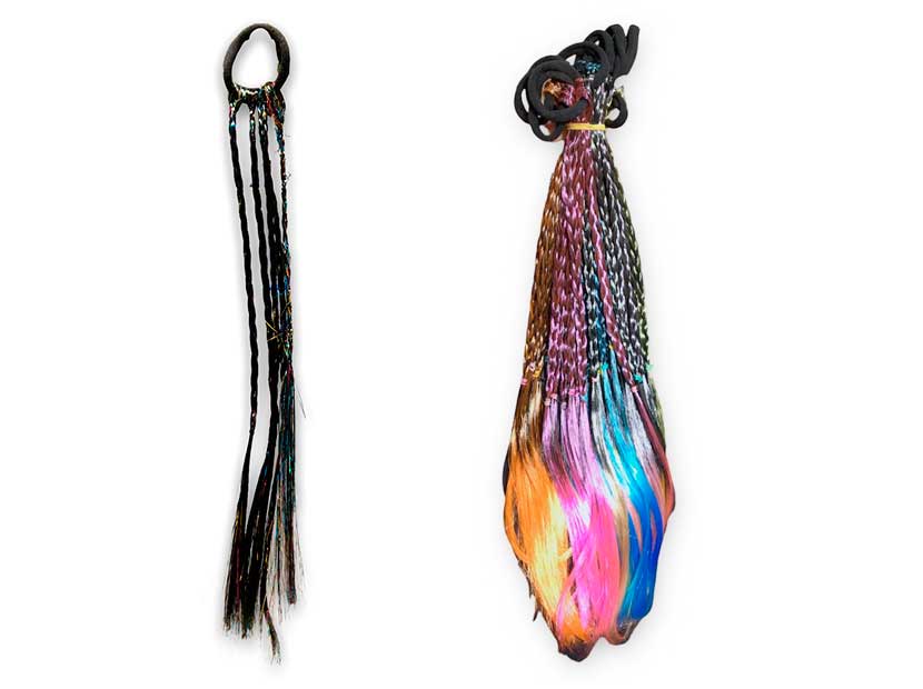 EXTENSIONES 6 TRENZAS C/BRILLO 42CM HB99110-