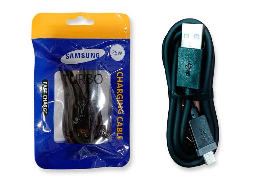 CABLE SAMSUNG V8 BOLSA 25W CARGA RAPIDA