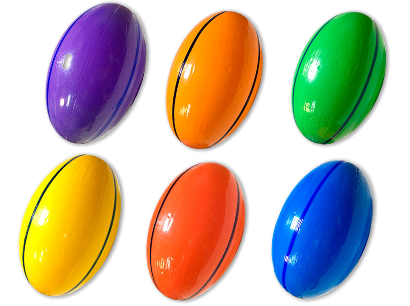RUGBY PELOTA PLASTICA X6 ($1550 C/U)