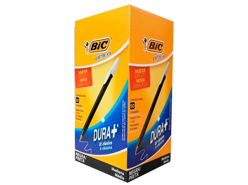 BIC NEGRO OPACO BOLIGRAFO 861846-DURA+