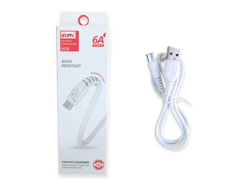 M58-CABLE TIPO C USB CARGA RAPIDA 6A NC6042-