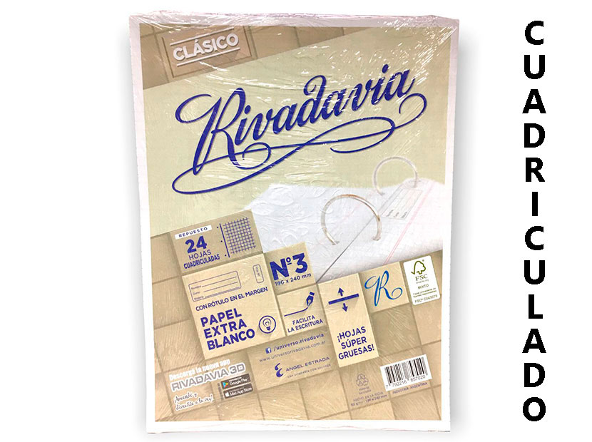 478513-REPUESTO RIVADAVIA 24HC CLASICO