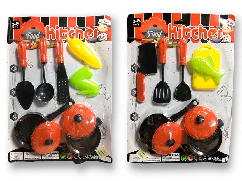 11540-SET COCINA 28CM 9P BLISTER 28X21CM