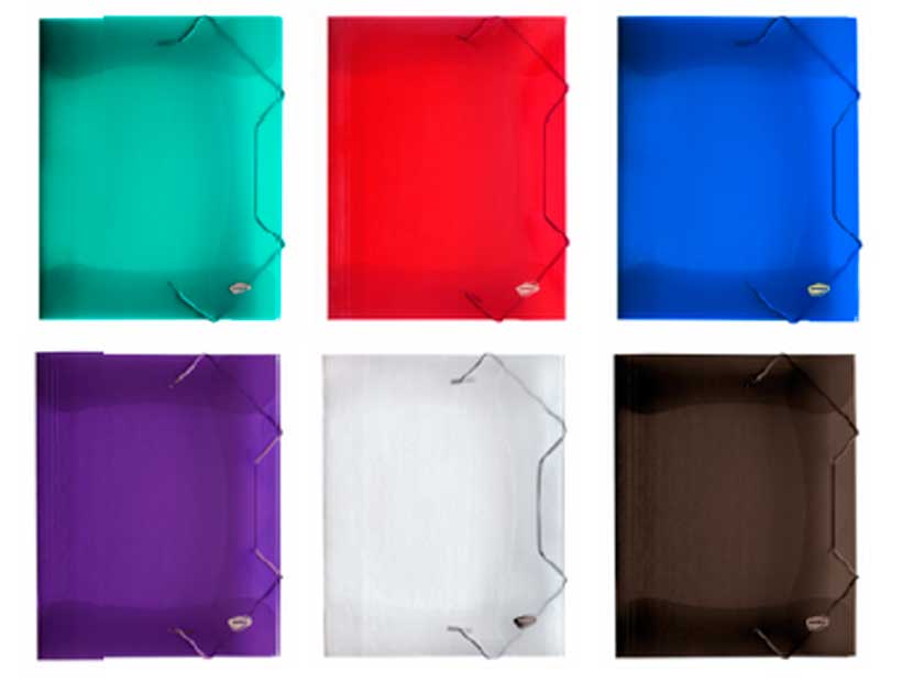 0162-CARPETA 3 SOLAPAS A4 TRANSP PLASTICA RIDEO