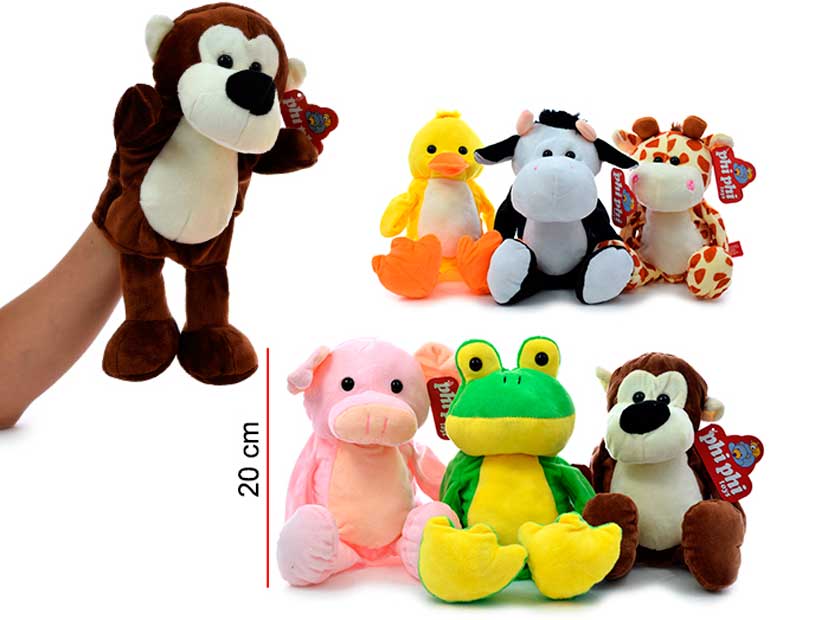 3896-TITERES ANIMALES DE GRANJA CON PATAS 20CM