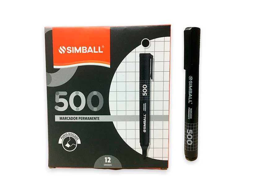 500-MARC. SIMBALL NEGRO PERMANENTE PTA.BISELADA