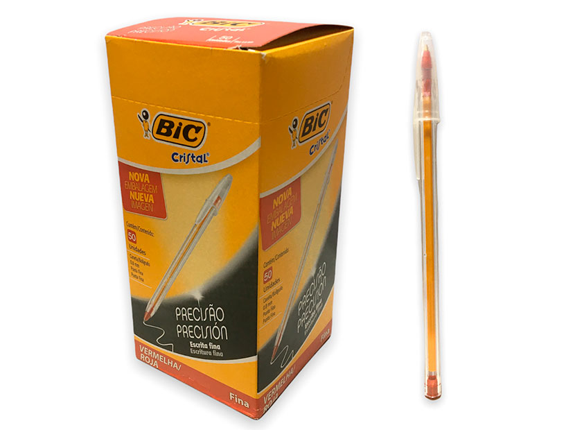 CRISTAL FINA ROJO BIC 0.8 886650-BOLIGRAFO