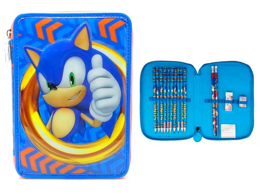 SO208-CARTUCHERA 1P SONIC PVC C/UTILES CRESKO