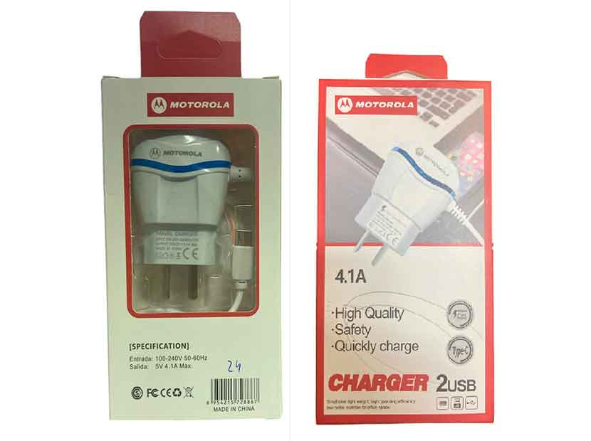 CARGADOR TIPO C MOTOROLA 4.1A 2USB