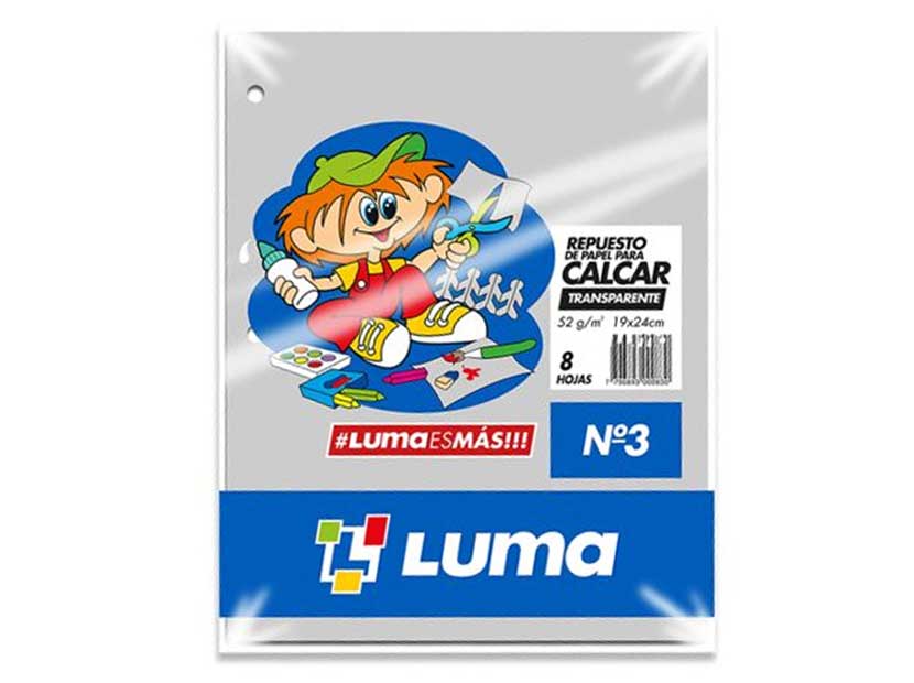 830-CALCAR Nº3 LUMA 8H(25) PC9501-