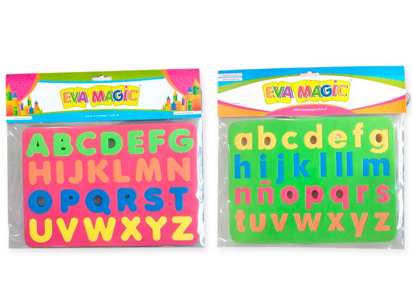 30-ABECEDARIO CHICO GOMA EVA 27X20CM 6MM EVA MAGIC