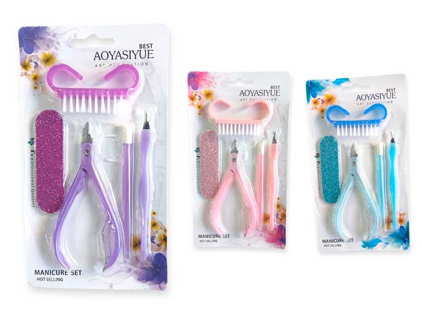 1716-4-SET DE MANICURA X 5 PCS