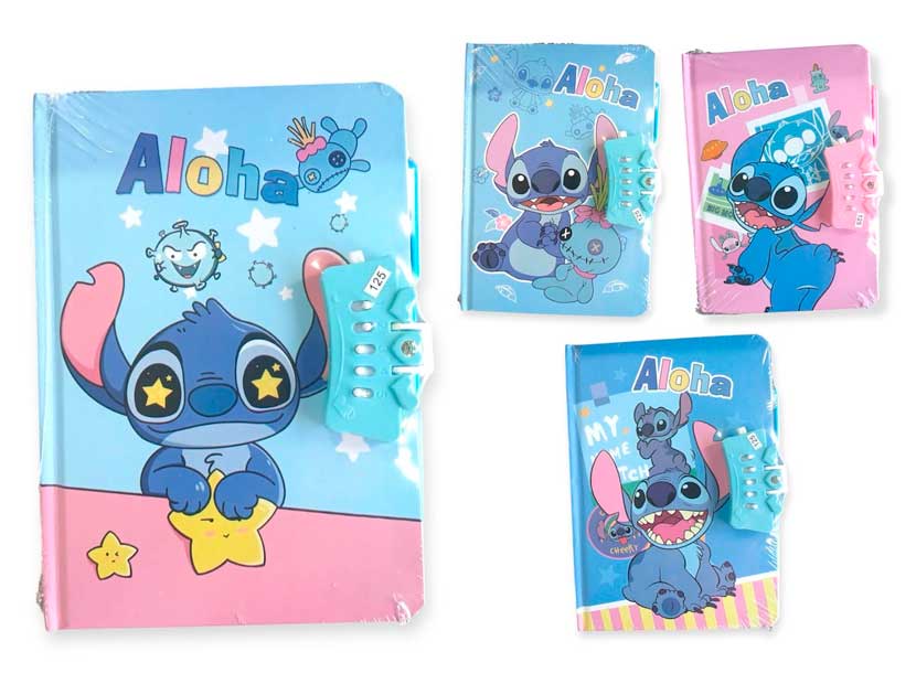6818-10-CUADERNO STITCH A5 C/CÓDIGO Y BIROME