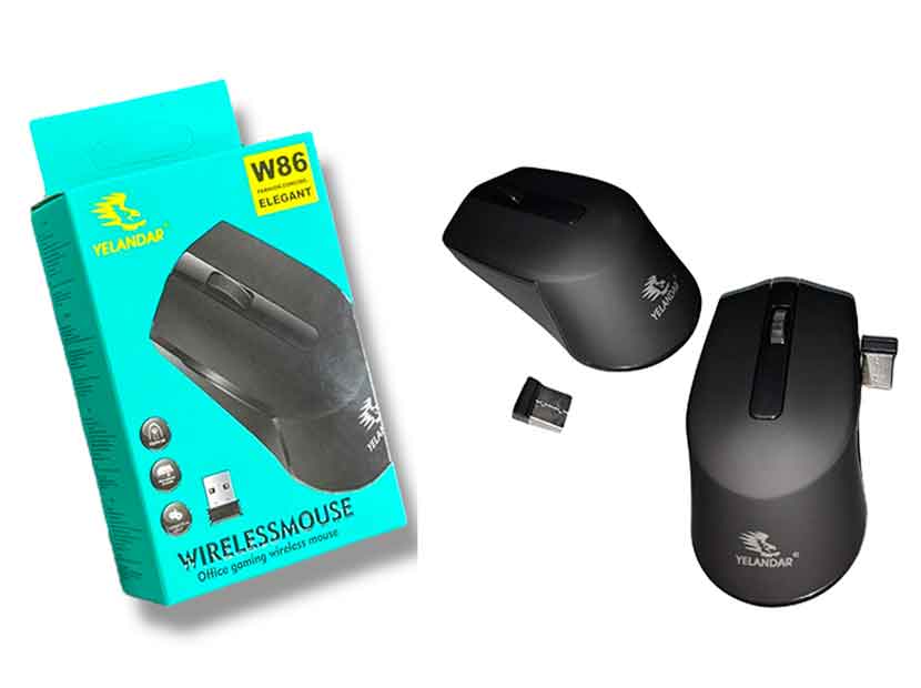 W86-MOUSE INALAMBRICO 4 BOTONES YELANDAR 1600DPI