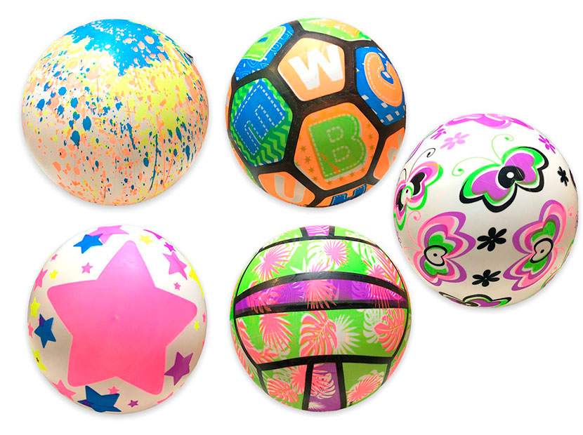 PEL DECORADA PELOTA FLUO 855-23-1