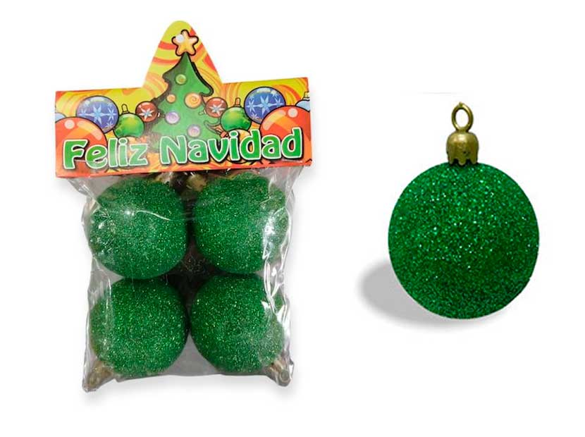 221-GLOBO Nº5 X4 GLITTER 05GL VERDE