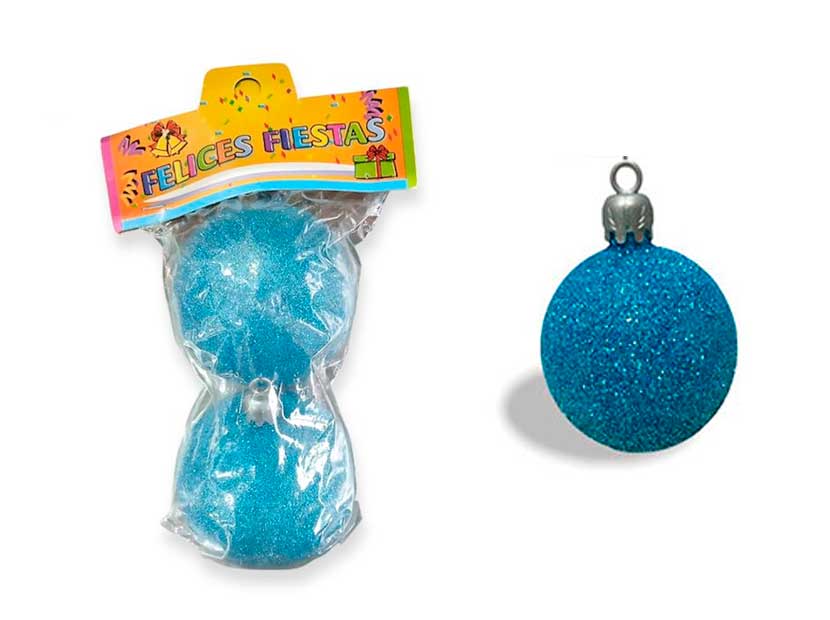 223-GLOBO Nº7 X2 GLITTER 07GL TURQUESA