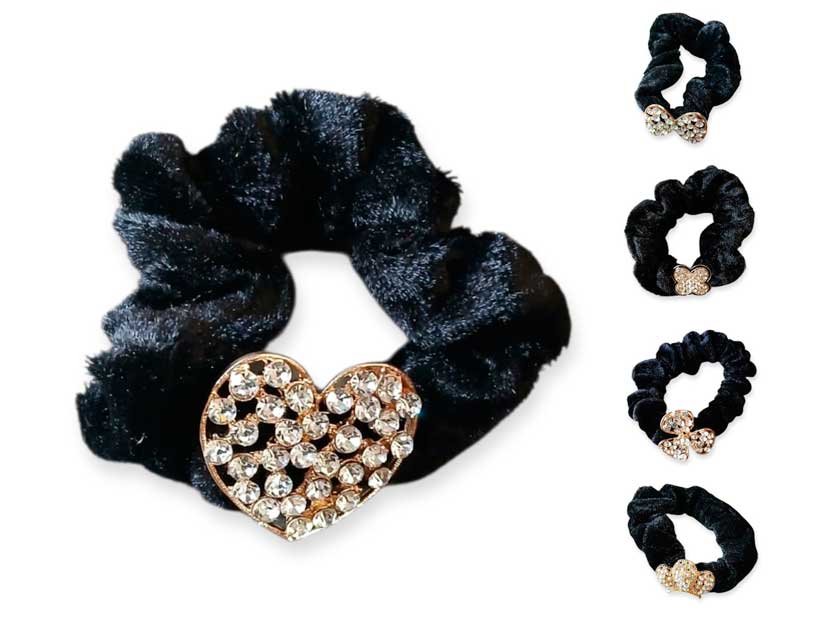 SCUNCIS TERCIOPELO C/STRASS HB86788