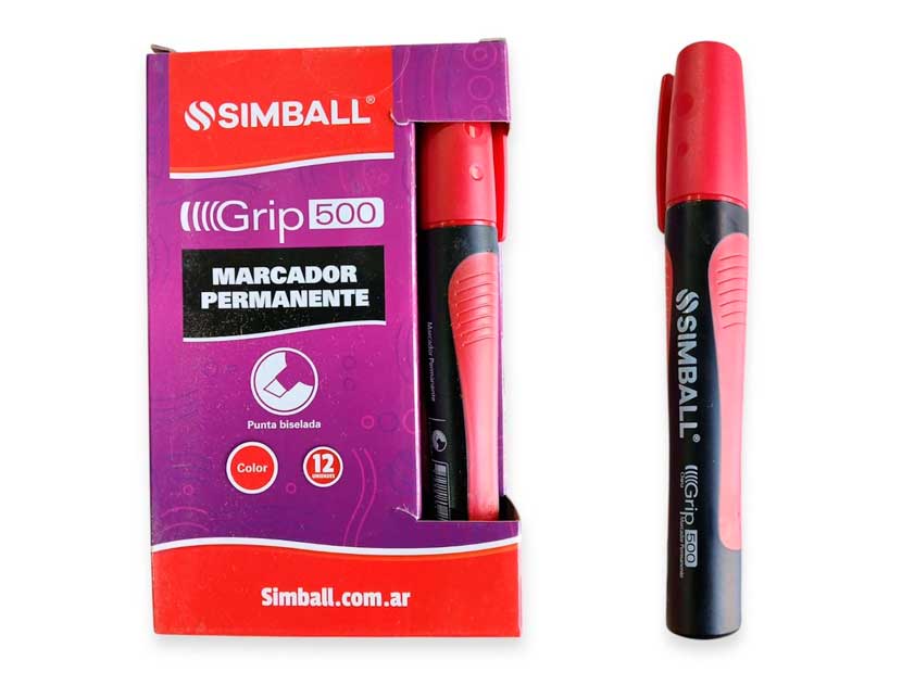 500-MARC. SIMBALL ROJO PERMANENTE PTA BISELADA