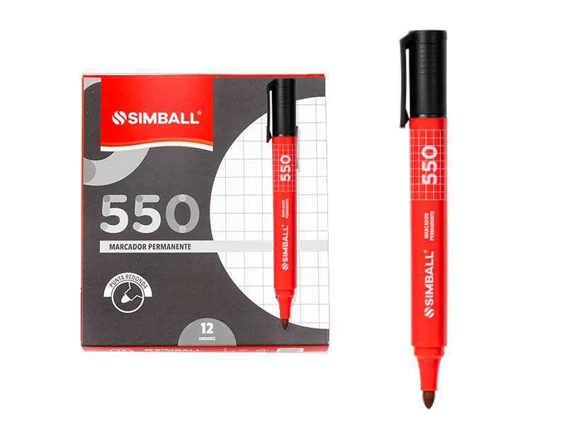 550-MARC. SIMBALL ROJO PERMANENTE PTA.REDONDA