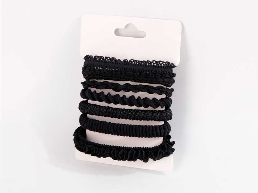 SET COLITAS X7 NEGRAS 53366-