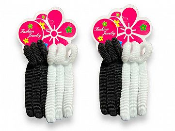 COLITAS BLANCO Y NEGRO X6 CH 6 GDE TOALLA 1135-4
