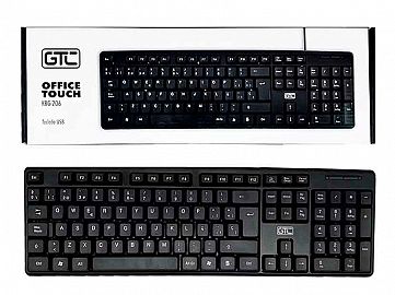 KBG-207-TECLADO GTC USB C/CABLE OFFICE TOUCH 206-