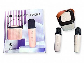 PARLANTE C/2 MICROFONOS KARAOKE