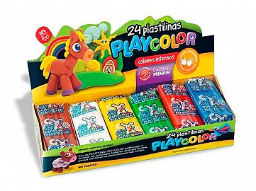 81501-PLASTILINA X24 PLAYCOLOR