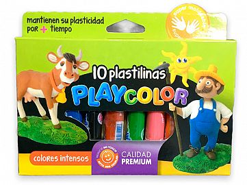 81550-PLASTILINA X10 PLAYCOLOR