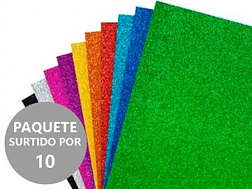 GOMA EVA GLITTER SURTIDA 60X40MM 40102-17
