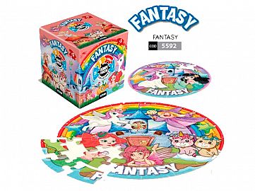 5592-ROMPECABEZA CIRCULAR FANTASIA 44 PIEZAS