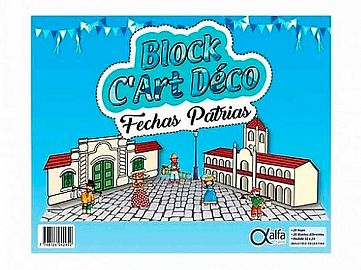 99106-BLOCK ART DECO FECHAS PATRIAS 20H ALFA GLOSS