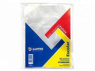 FOLIO ESCOLAR X100 LUMA STD 30-01 POLIETILENO