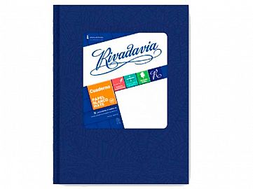 357110-CUADERNO RIVADAVIA 50HR AZUL