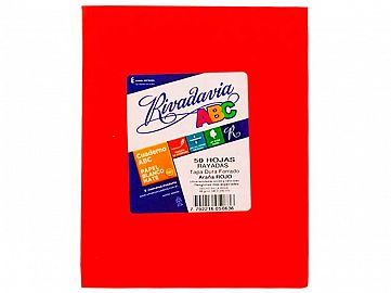 356911-CUADERNO ABC ROJO RIVADAVIA TC 50HR