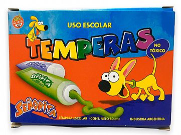 TEMPERA SEÑORITA X10  SURTIDO 10304-10