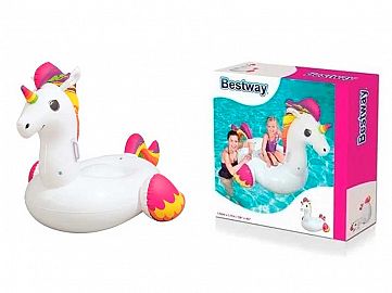 41114-UNICORNIO KAWAI CHICO INFLABLE 155X119CM