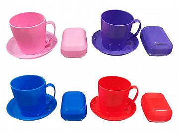 DAREL-PLATO,TAZA,JABONERA CONJUNTO INFANT X3 642-