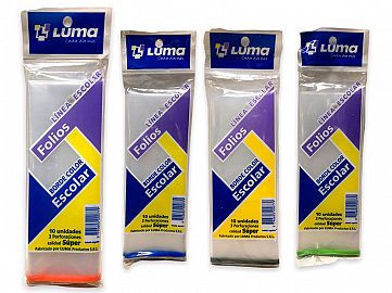 FOLIO X10 BORDE COLOR ESCOLAR PESADO 31136-LUMA