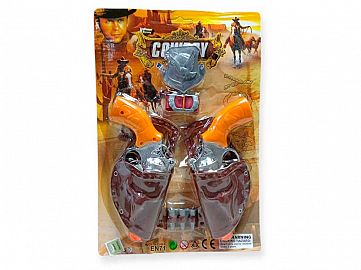 JJ6153-SET COWBOY 2 PISTOLA BL 31CM HWA147773-691B