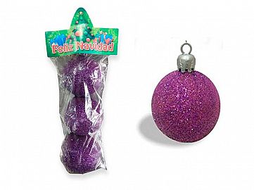 222-GLOBO Nº6 X3 GLITTER 06GL VIOLETA