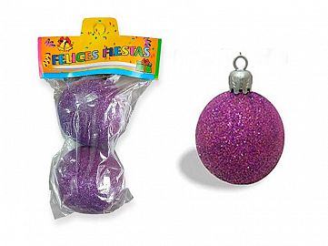 223-GLOBO Nº7 X2 GLITTER 07GL VIOLETA