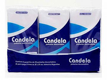 1161-PAÑUELOS DESCARTABLES X6 CANDELA