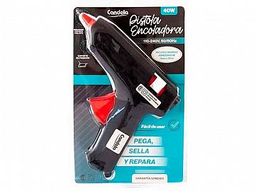 7443-PISTOLA ENCOLADORA GDE CANDELA 40W SILICONA