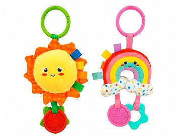 59026-SONAJERO ARCO IRIS/SOL PELUCHE COLGANTE