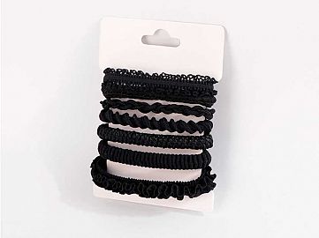 SET COLITAS X7 NEGRAS 53366-