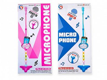 13651-MICROFONO C/PIE LUZ Y SONIDO 20X40CM  50152-